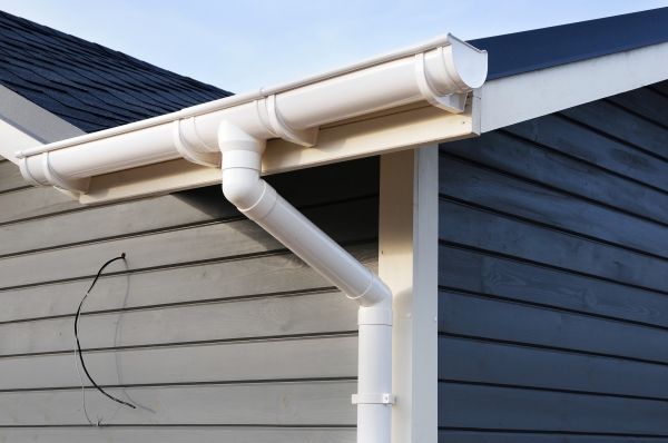 PVC Rain Gutter Installation in Hartwell