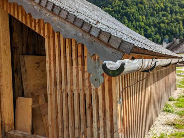 Wood Gutter Installation in Hartwell